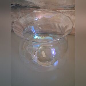 Iridescent Glass Vase Bowl Poland